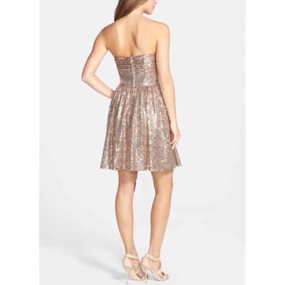 Sequin Fit & Flare Dress by Jill Stuart - Strapless - Picture 3 of 8